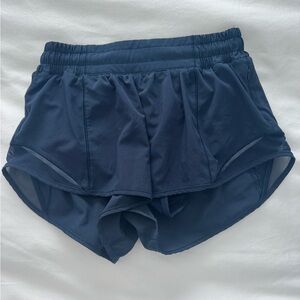 lululemon Navy Hotty Hot Shorts